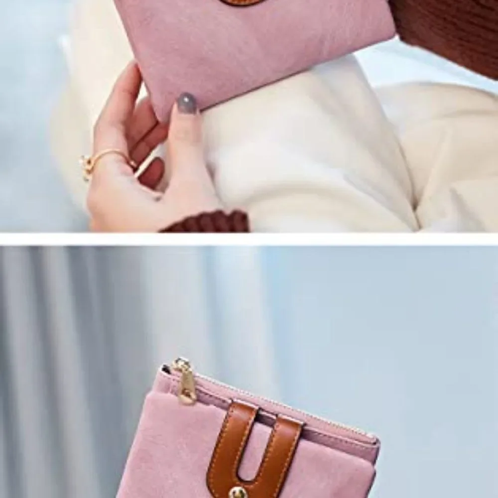 ✨✨BRAND NEW Women's Small Bifold Leather Wallet All Match Fashion Zipper… - Picture 4 of 6